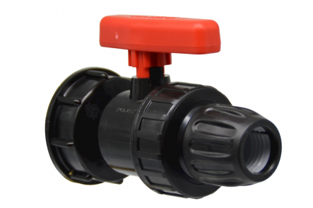 IBC Adapter with PE ball valve Ø25mm